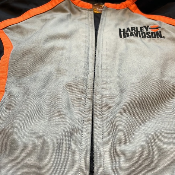 Vintage Harley Davidson Motorcycle Lined Weather Resistant Zip Jacket Sz S - Picture 15 of 16